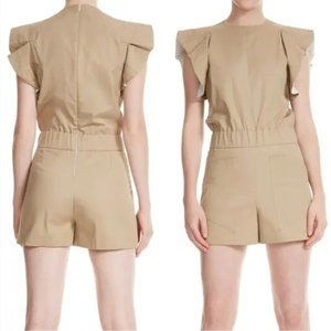 Maje Parvin Ruffle Sleeve Romper